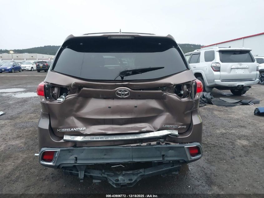 2017 Toyota Highlander Limited VIN: 5TDDZRFH9HS403752 Lot: 43906772