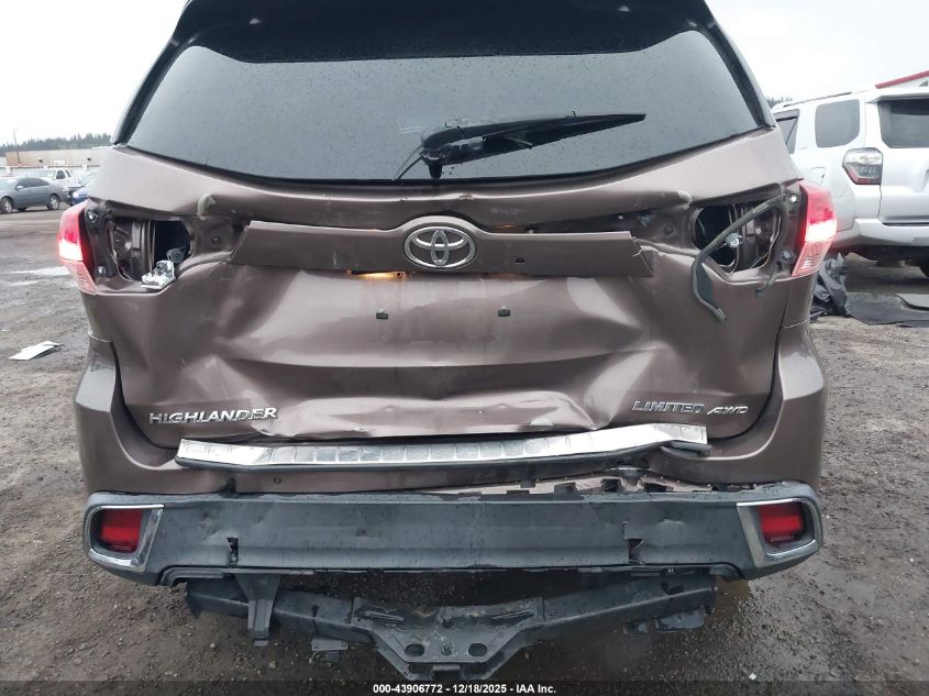 2017 Toyota Highlander Limited VIN: 5TDDZRFH9HS403752 Lot: 43906772