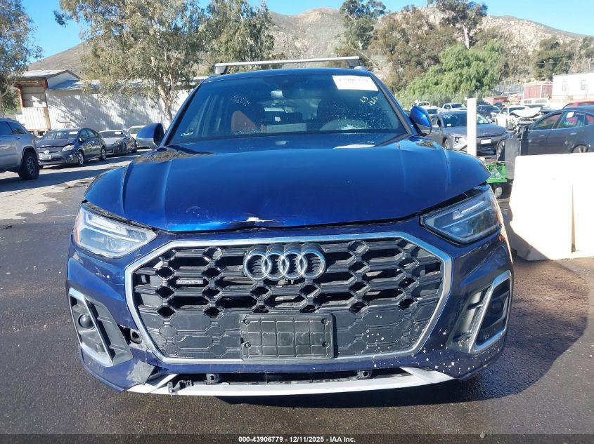 2022 Audi Q5 Premium 45 Tfsi S Line Quattro S Tronic VIN: WA1GAAFY3N2110156 Lot: 43906779