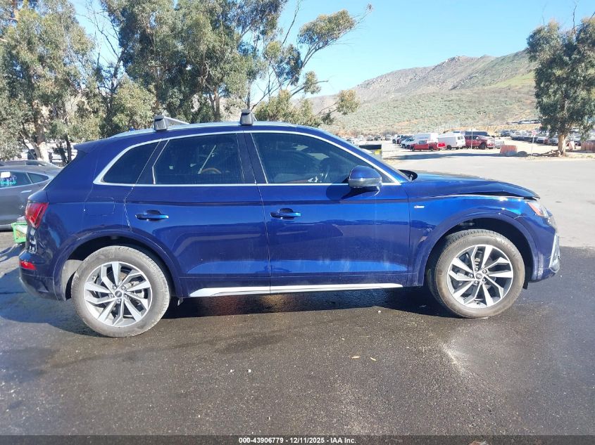 2022 Audi Q5 Premium 45 Tfsi S Line Quattro S Tronic VIN: WA1GAAFY3N2110156 Lot: 43906779