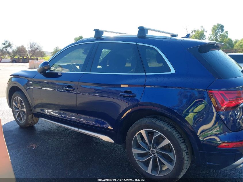 2022 Audi Q5 Premium 45 Tfsi S Line Quattro S Tronic VIN: WA1GAAFY3N2110156 Lot: 43906779