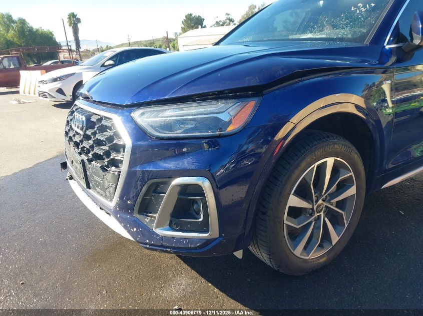 2022 Audi Q5 Premium 45 Tfsi S Line Quattro S Tronic VIN: WA1GAAFY3N2110156 Lot: 43906779