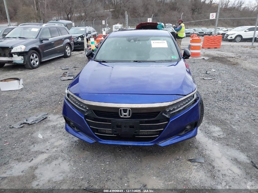 2021 Honda Accord Sport VIN: 1HGCV1F34MA003944 Lot: 43906849
