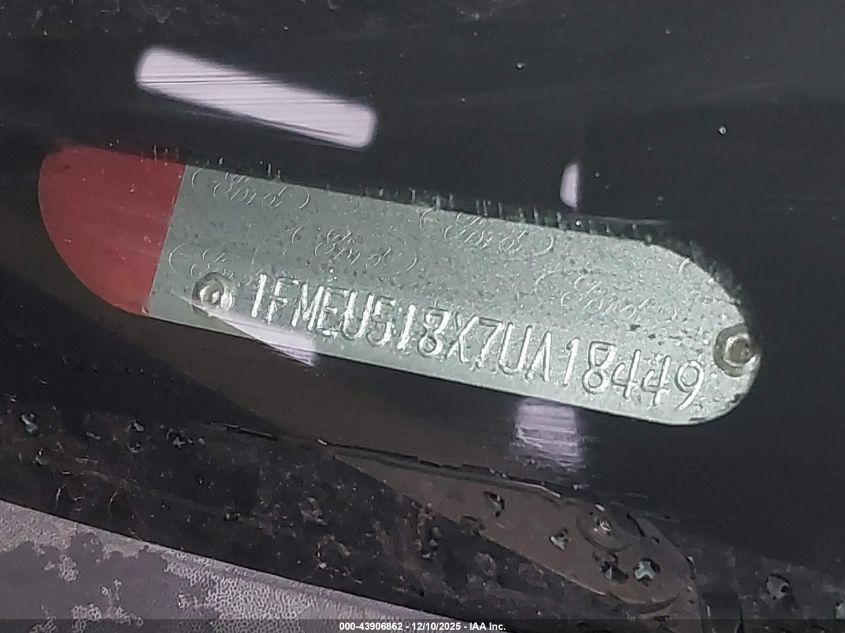 2007 Ford Explorer Sport Trac Xlt VIN: 1FMEU518X7UA18449 Lot: 43906862