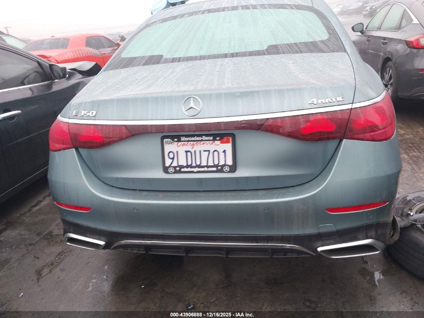 2024 Mercedes-Benz E 350 VIN: W1KLF4HB5RA022341 Lot: 43906888