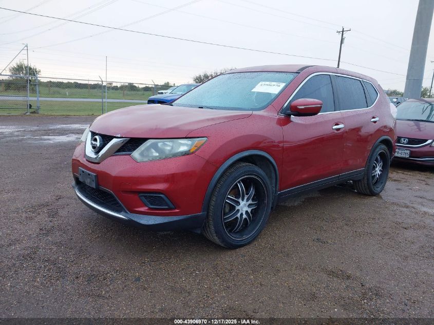 2015 Nissan Rogue S VIN: KNMAT2MT8FP514397 Lot: 43906970