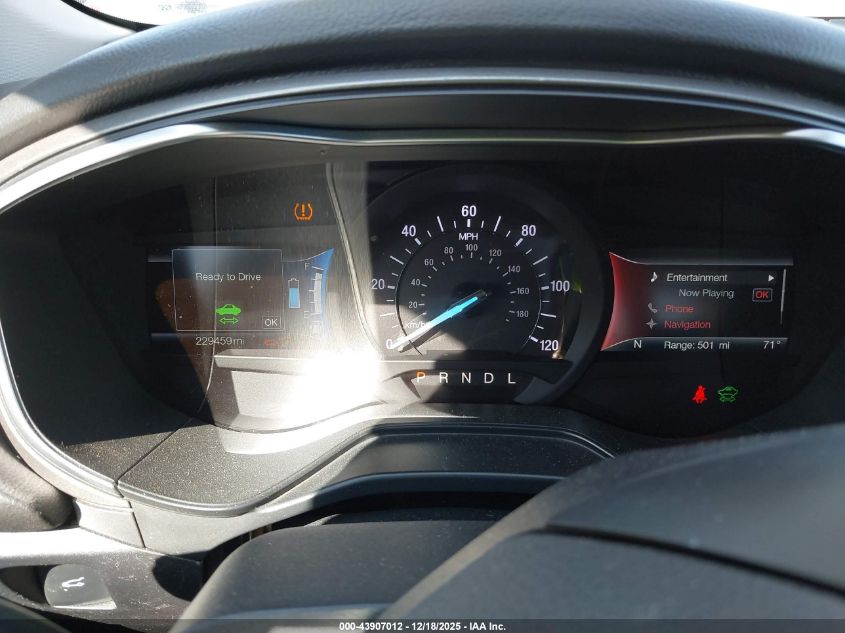 2019 Ford Fusion Hybrid Se VIN: 3FA6P0LU4KR109509 Lot: 43907012