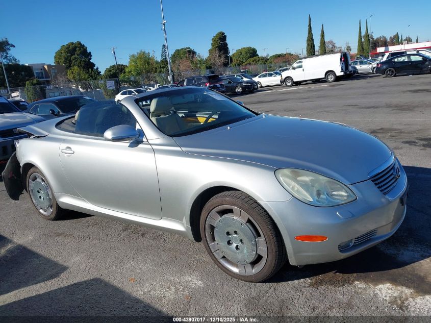 2002 Lexus Sc 430 VIN: JTHFN48Y420014627 Lot: 43907017
