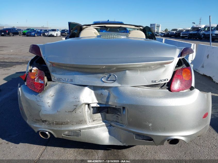 2002 Lexus Sc 430 VIN: JTHFN48Y420014627 Lot: 43907017