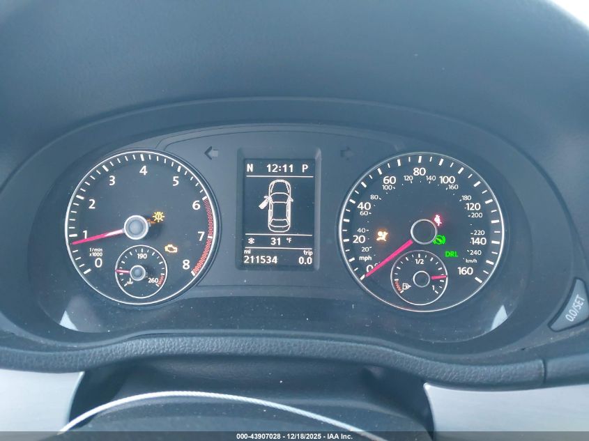 2013 Volkswagen Passat 2.5L Se VIN: 1VWBP7A31DC037386 Lot: 43907028