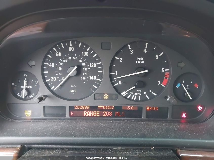 2002 BMW 525Ia VIN: WBADT43442GZ96313 Lot: 43907030