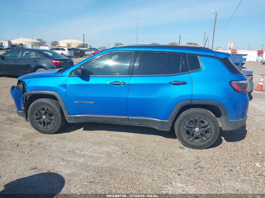2018 Jeep Compass Sport Fwd VIN: 3C4NJCAB0JT286103 Lot: 43907150