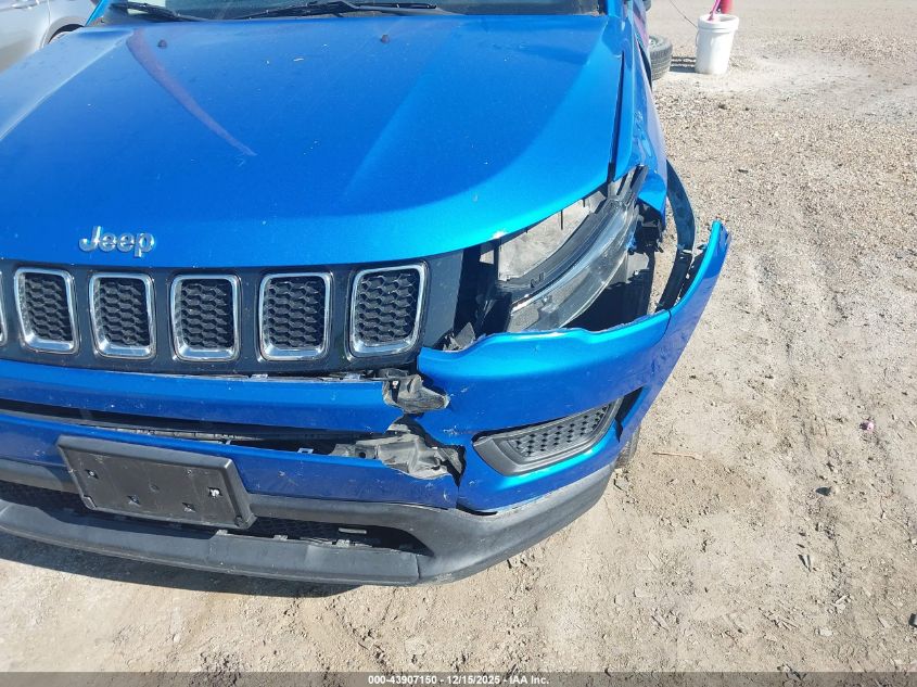 2018 Jeep Compass Sport Fwd VIN: 3C4NJCAB0JT286103 Lot: 43907150