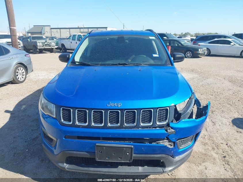 2018 Jeep Compass Sport Fwd VIN: 3C4NJCAB0JT286103 Lot: 43907150