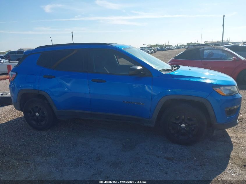 2018 Jeep Compass Sport Fwd VIN: 3C4NJCAB0JT286103 Lot: 43907150