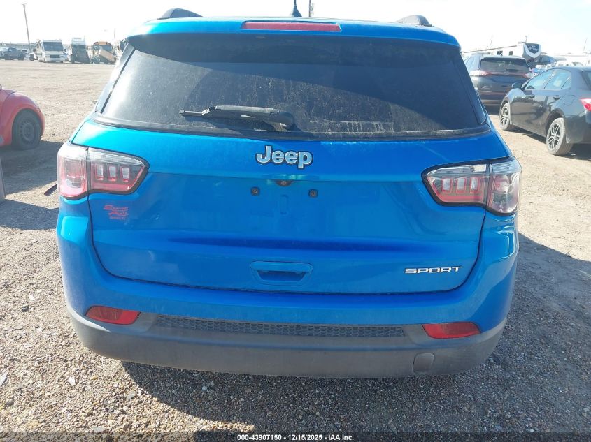 2018 Jeep Compass Sport Fwd VIN: 3C4NJCAB0JT286103 Lot: 43907150