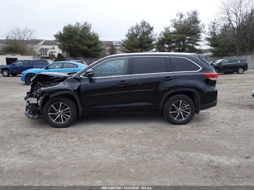 2018 Toyota Highlander Xle VIN: 5TDJZRFH7JS543274 Lot: 43907200