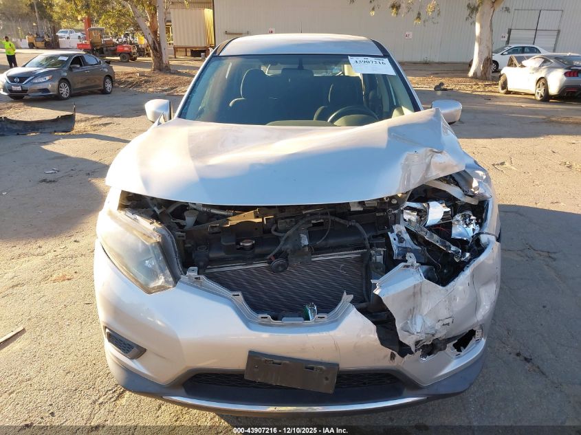 2016 Nissan Rogue S/Sl/Sv VIN: 5N1AT2MT5GC742992 Lot: 43907216