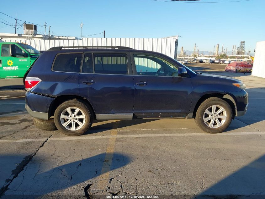 2013 Toyota Highlander Se V6 VIN: 5TDZK3EH1DS096452 Lot: 43907217