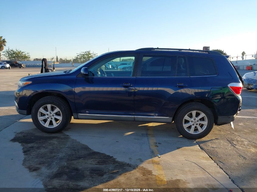 2013 Toyota Highlander Se V6 VIN: 5TDZK3EH1DS096452 Lot: 43907217