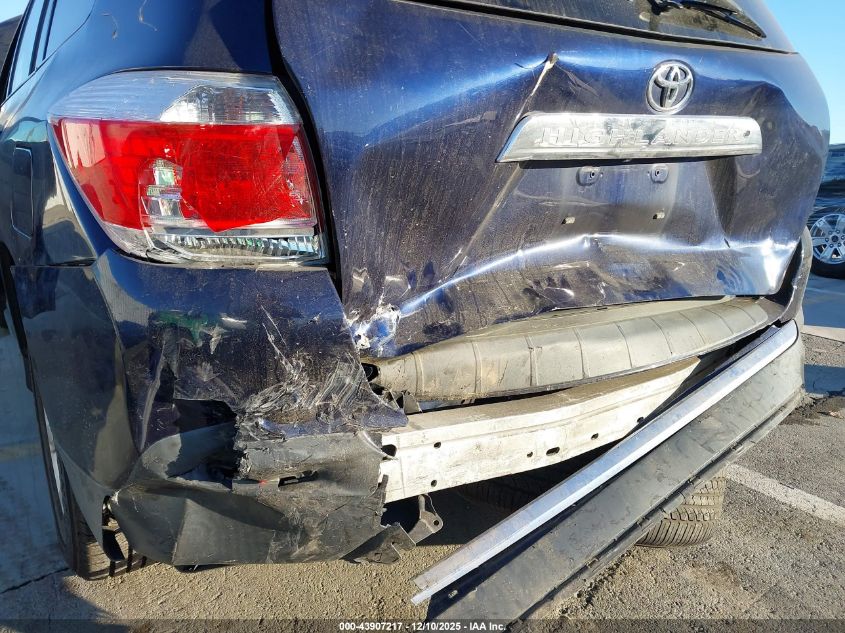 2013 Toyota Highlander Se V6 VIN: 5TDZK3EH1DS096452 Lot: 43907217