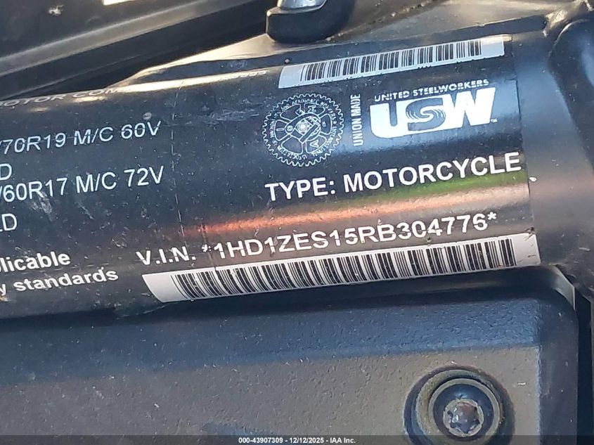 2024 Harley-Davidson Ra1250 S VIN: 1HD1ZES15RB304776 Lot: 43907309