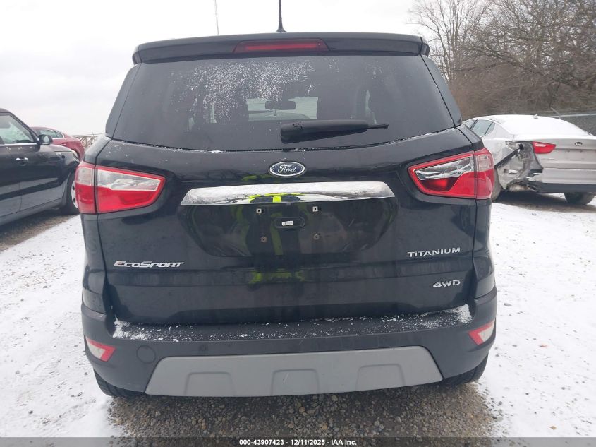 2020 Ford Ecosport Titanium VIN: MAJ6S3KL0LC349066 Lot: 43907423