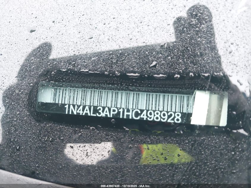 2017 Nissan Altima 2.5 S VIN: 1N4AL3AP1HC498928 Lot: 43907428