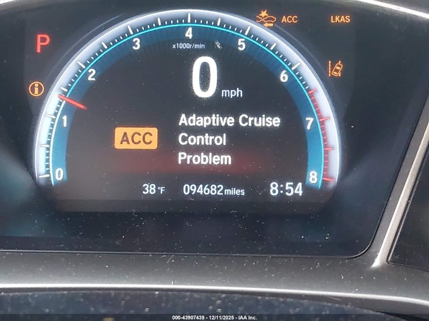 2020 Honda Civic Ex-L VIN: 19XFC1F78LE012341 Lot: 43907439