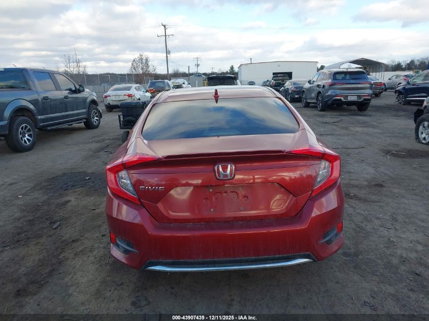 2020 Honda Civic Ex-L VIN: 19XFC1F78LE012341 Lot: 43907439