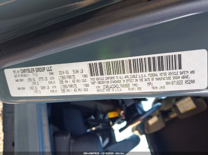 2013 Jeep Wrangler Rubicon 10Th Anniversary VIN: 1C4BJWCGXDL700369 Lot: 43907639