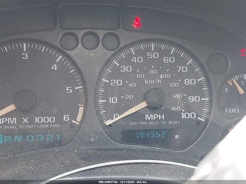 2002 Chevrolet Blazer Ls VIN: 1GNDT13W72K157280 Lot: 43907745