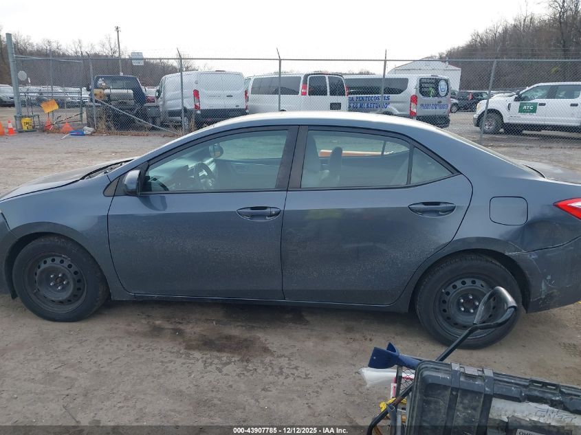 2015 Toyota Corolla Le VIN: 2T1BURHE5FC308863 Lot: 43907785