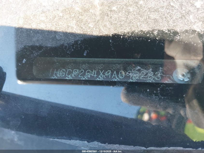 2009 Honda Accord 2.4 Lx-P VIN: 1HGCP264X9A098283 Lot: 43907861