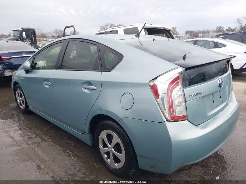 2013 Toyota Prius VIN: JTDKN3DU3D1692957 Lot: 43907869