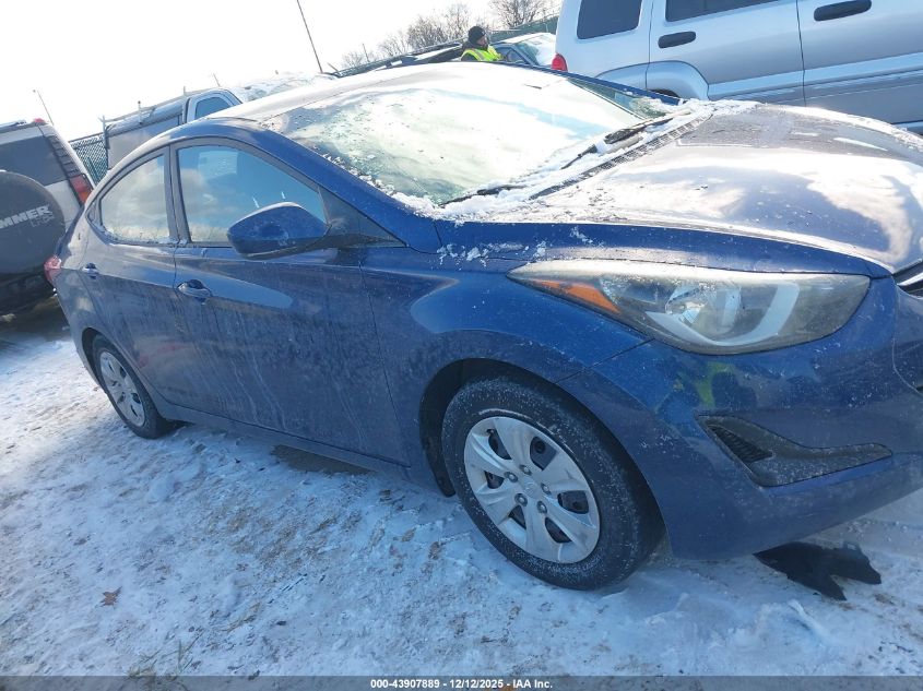 2016 Hyundai Elantra Se VIN: 5NPDH4AE8GH745281 Lot: 43907889