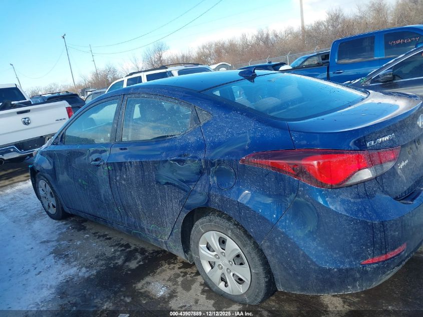 2016 Hyundai Elantra Se VIN: 5NPDH4AE8GH745281 Lot: 43907889