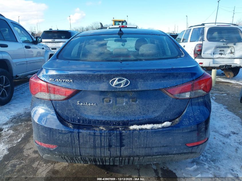 2016 Hyundai Elantra Se VIN: 5NPDH4AE8GH745281 Lot: 43907889