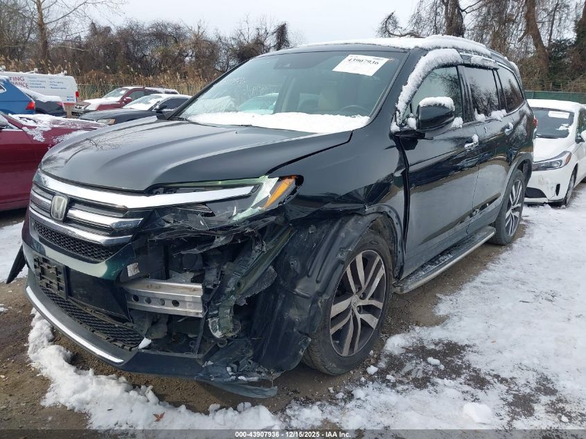 2018 Honda Pilot Elite VIN: 5FNYF6H00JB043247 Lot: 43907936