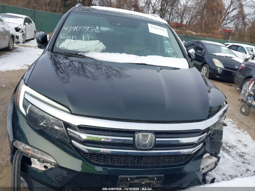 2018 Honda Pilot Elite VIN: 5FNYF6H00JB043247 Lot: 43907936