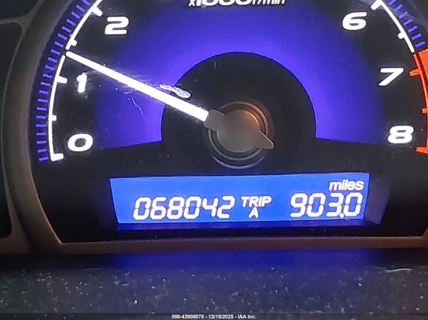 2008 Honda Civic Ex-L VIN: 2HGFA16968H327840 Lot: 43908078