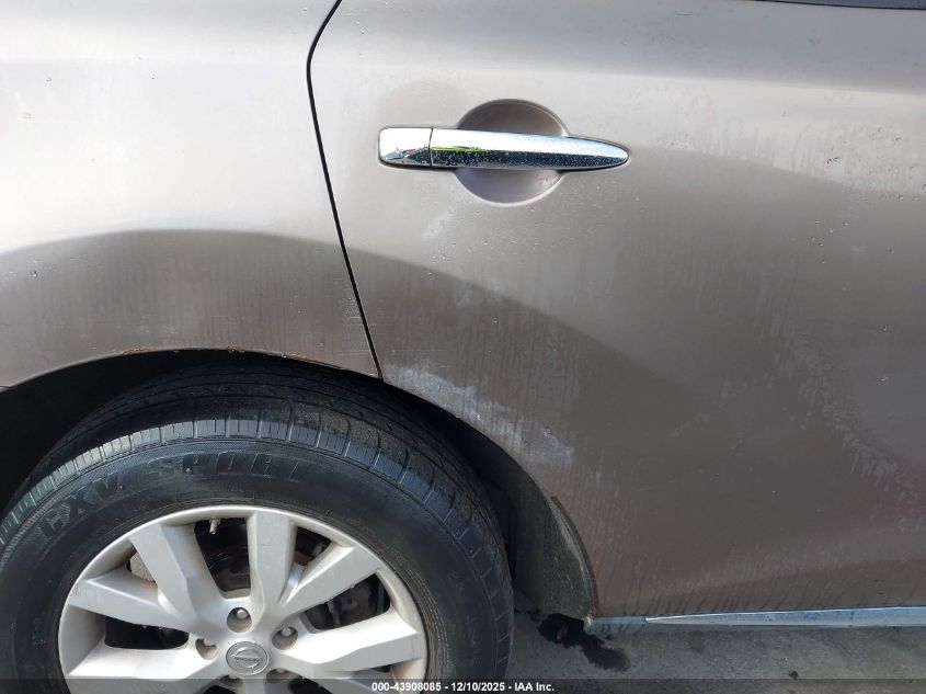 2012 Nissan Murano Sl VIN: JN8AZ1MU9CW111617 Lot: 43908085