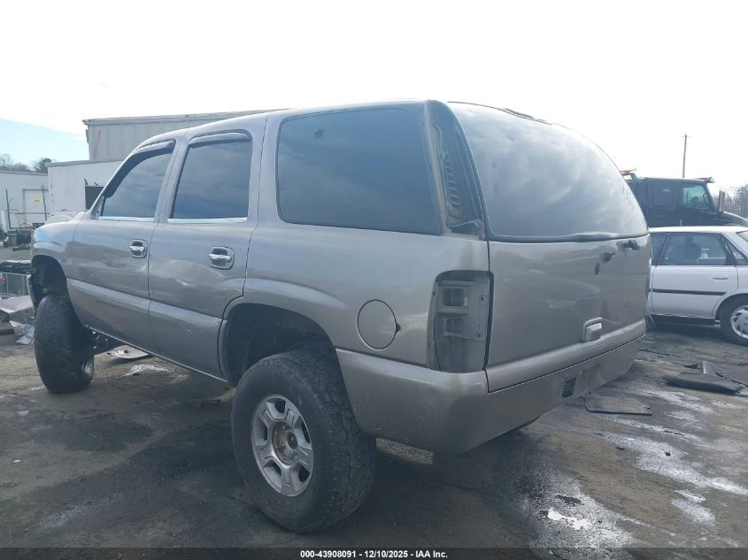 2001 Chevrolet Tahoe Lt VIN: 1GNEK13T21J305658 Lot: 43908091