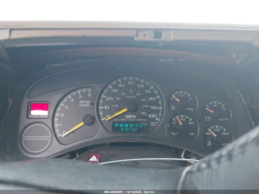 2001 Chevrolet Tahoe Lt VIN: 1GNEK13T21J305658 Lot: 43908091