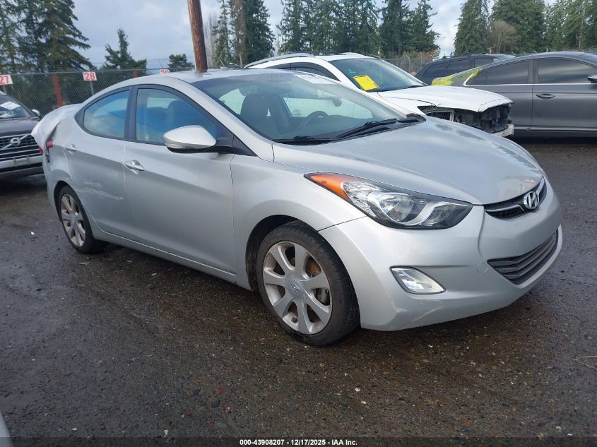 2013 Hyundai Elantra Limited VIN: KMHDH4AE1DU871639 Lot: 43908207