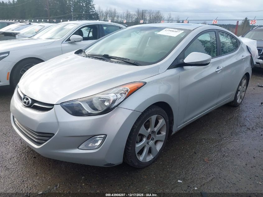 2013 Hyundai Elantra Limited VIN: KMHDH4AE1DU871639 Lot: 43908207