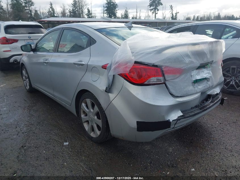 2013 Hyundai Elantra Limited VIN: KMHDH4AE1DU871639 Lot: 43908207