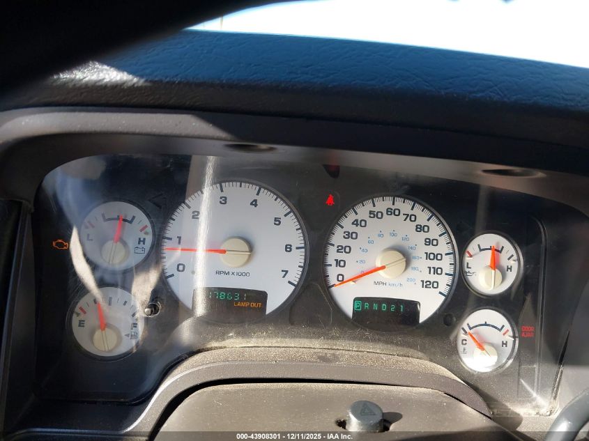 2005 Dodge Ram 1500 Slt/Laramie VIN: 1D7HA18D55J603501 Lot: 43908301