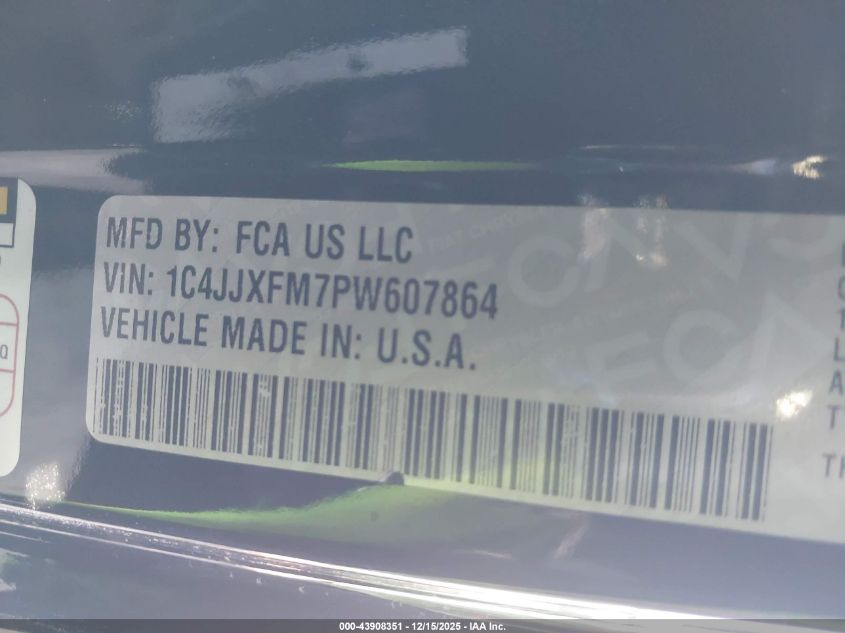 2023 Jeep Wrangler 4-Door Rubicon 4X4 VIN: 1C4JJXFM7PW607864 Lot: 43908351