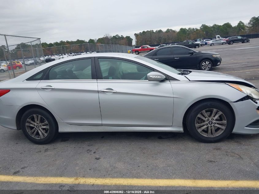 2014 Hyundai Sonata Gls VIN: 5NPEB4AC5EH813408 Lot: 43908362